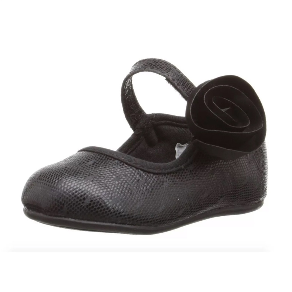 Baby Deer Swiss Dot Metallic Walking Mary Jane